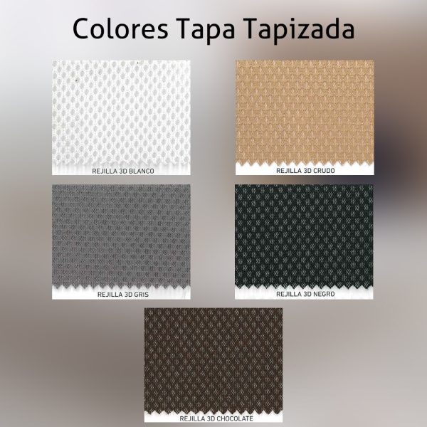 ColoresTapa_Curvo_AperturaFrontal Canapé de madera Valencia