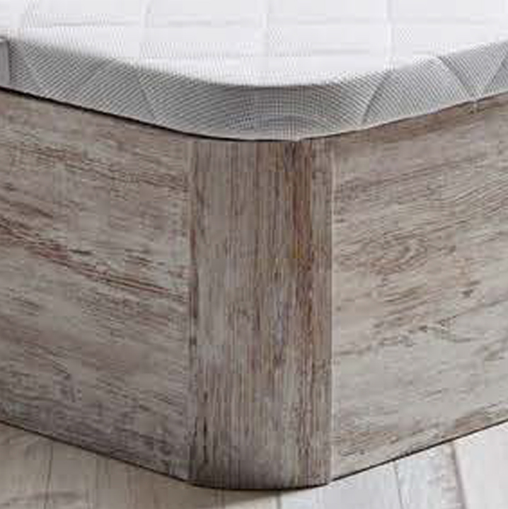 Canapé abatible de madera apertura lateral Curvo | Naturconfort