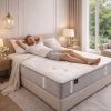 Colchón viscoelástico Gama Alta Luxury en habitación con hombre