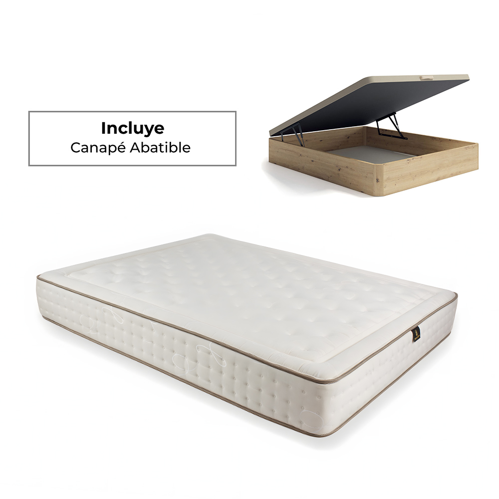 Colchón de micromuelles ensacados SUPREM canape de madera Colchón de micromuelles ensacados SUPREM canape de madera