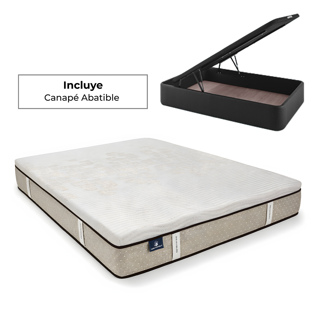 Colchón viscoelástico Gama Alta Bionatur canape tapizado Colchón viscoelástico Gama Alta Bionatur canape tapizado