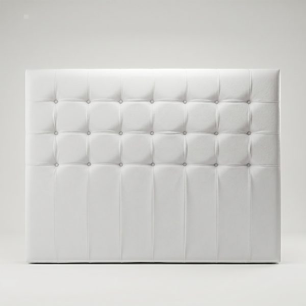 Cabecero blanco polipiel medidas 160x123