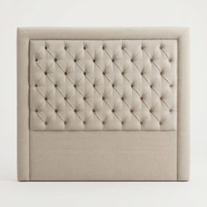 Cabecero crema de tela medidas 145x134