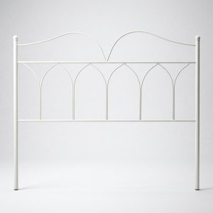 Cabecero de forja marfil arcos Cama de 135 cm