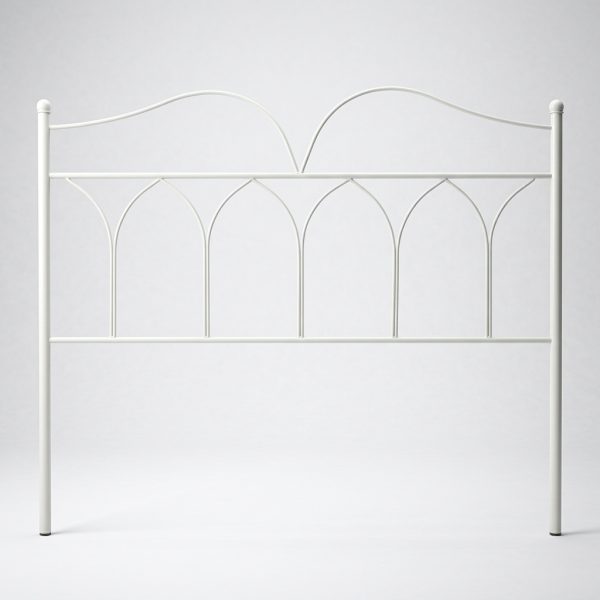 Cabecero de Forja Marfil Arcos 135 cm