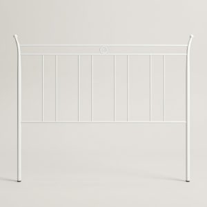 Cabecero de forja marfil barras Cama de 135 cm