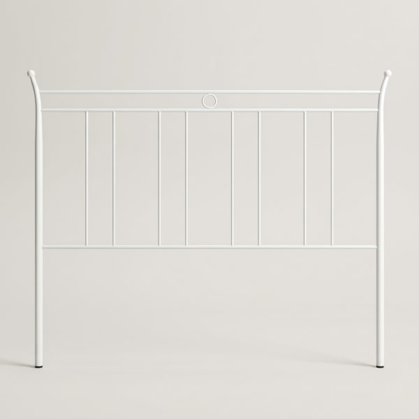 Cabecero de Forja Marfil Barras 135 cm