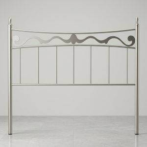 Cabecero de forja plata cenefa Cama de 135 cm