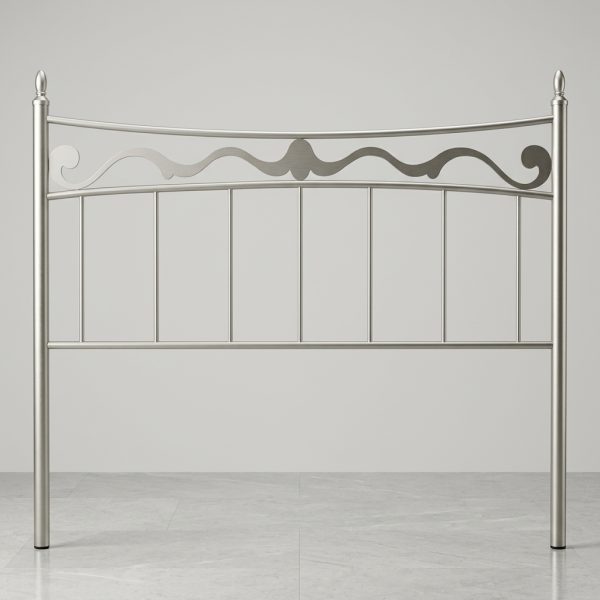 Cabecero de Forja Plata Cenefa 135 cm