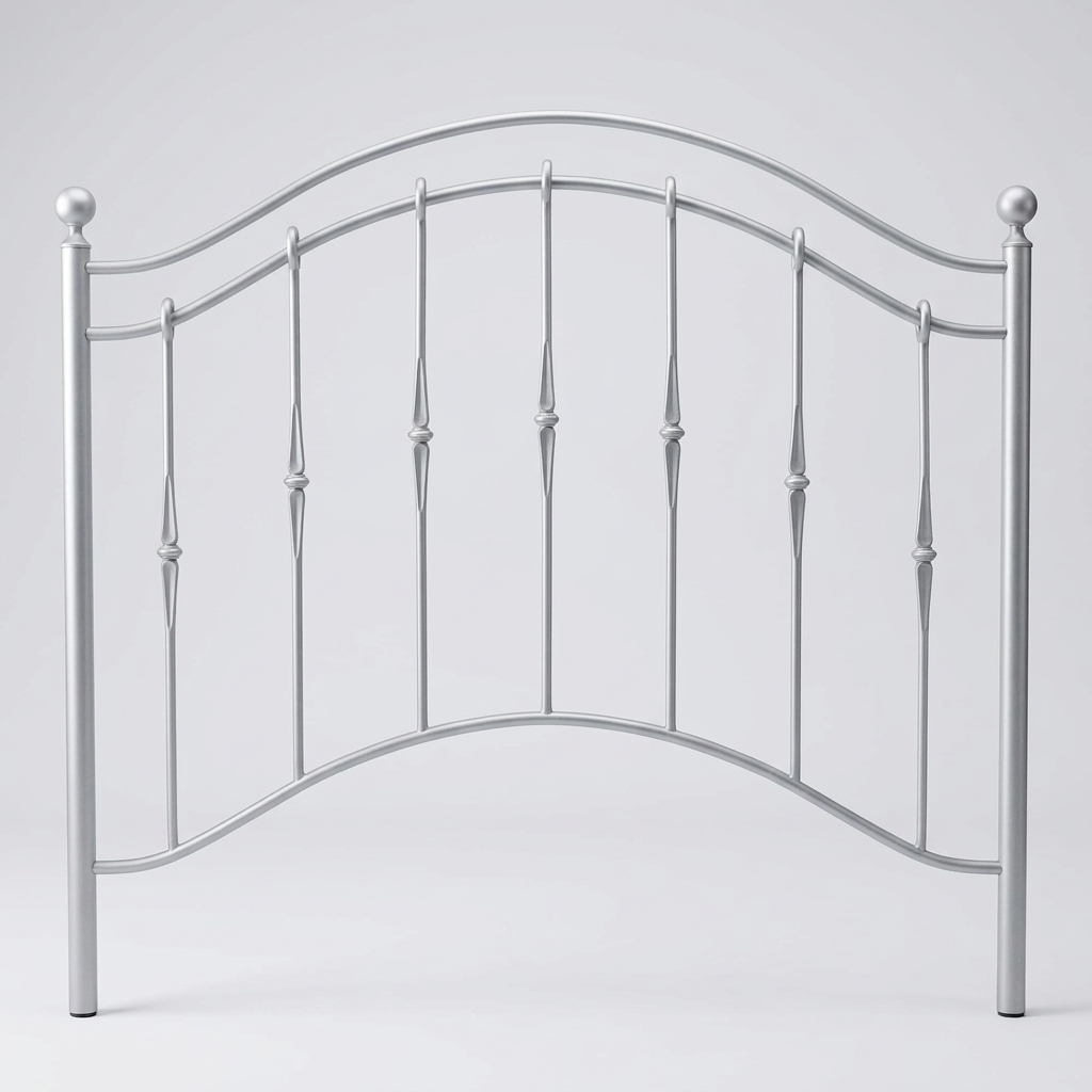 Cabecero de forja plata espigas Cama de 135 cm