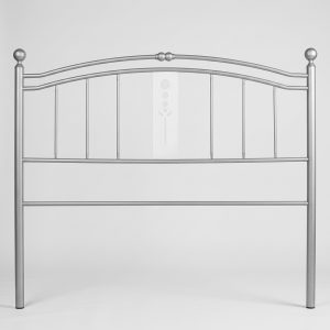 Cabecero de forja plata rectangulo Cama de 135 cm