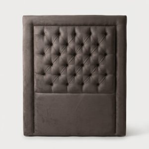 Cabecero marron de tela medidas 107x134
