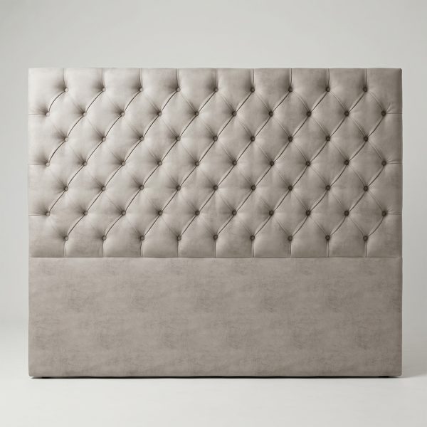 Cabecero polipel color gris efecto tela medidas 160x134